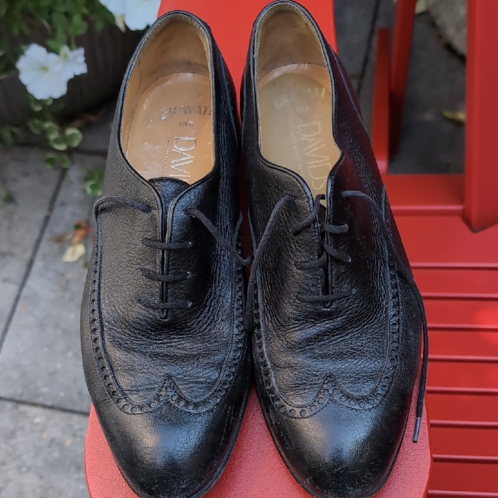 Classic Black Leather Women's Shoes